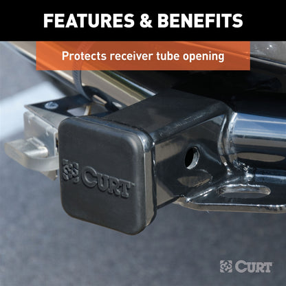 Curt Manufacturing Hitch Receiver Tube Cover (Universal fit) 22276