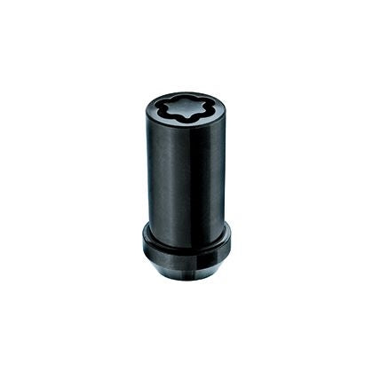 McGard Black Tuner Style Cone Seat Wheel Lock Set (M14 x 1.5 Thread Size) - Set of 4 Locks and 1 Key 25116