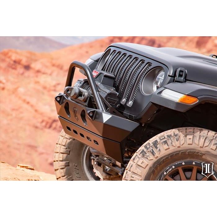 ICON Pro Series Front Bumper with Bar for 2018-C JL - Gladiator JT 25164