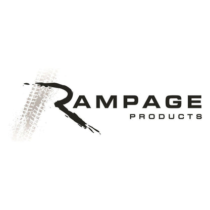 Rampage Universal Rock Rail Steps - Works with Rampage Nerf Bar Rock Rails (Black) for 2018-C JL 4 Door Models