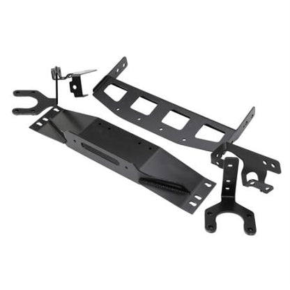Smittybilt Raised Winch Plate In Black For 1987-06 Jeep Wrangler YJ and TJ Models