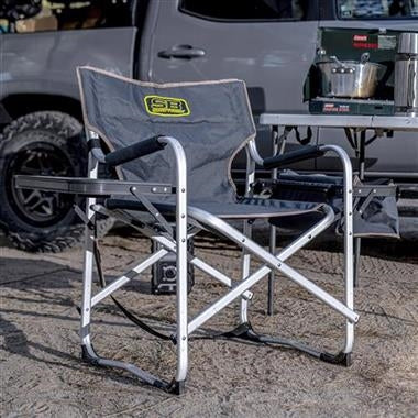 Smittybilt Camping Chair with Cooler and Table (Gray)