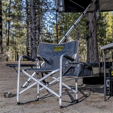 Smittybilt Camping Chair with Cooler and Table (Gray)