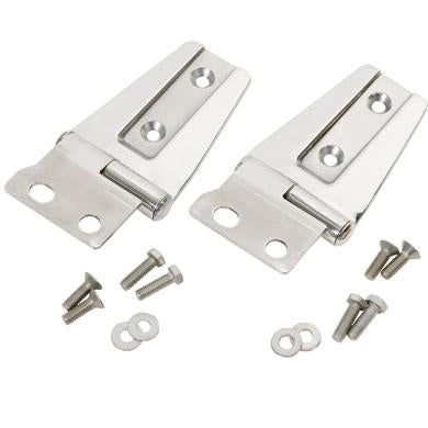 Kentrol Hood Hinges (Polished Stainless Steel) for 07-18 Jeep Wrangler JK 2 and 4 Door Models 30572