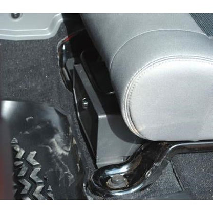 Bestop Under Seat Lock Box Drivers Side For 07-10 Jeep Wrangler JK 2 Door Models and 07-18 4 Door Models (Black)