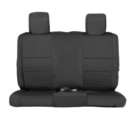 Smittybilt Neoprene Front and Rear Seat Cover Kit (Black-Black) for Jeep Wrangler JK 2 Door Models