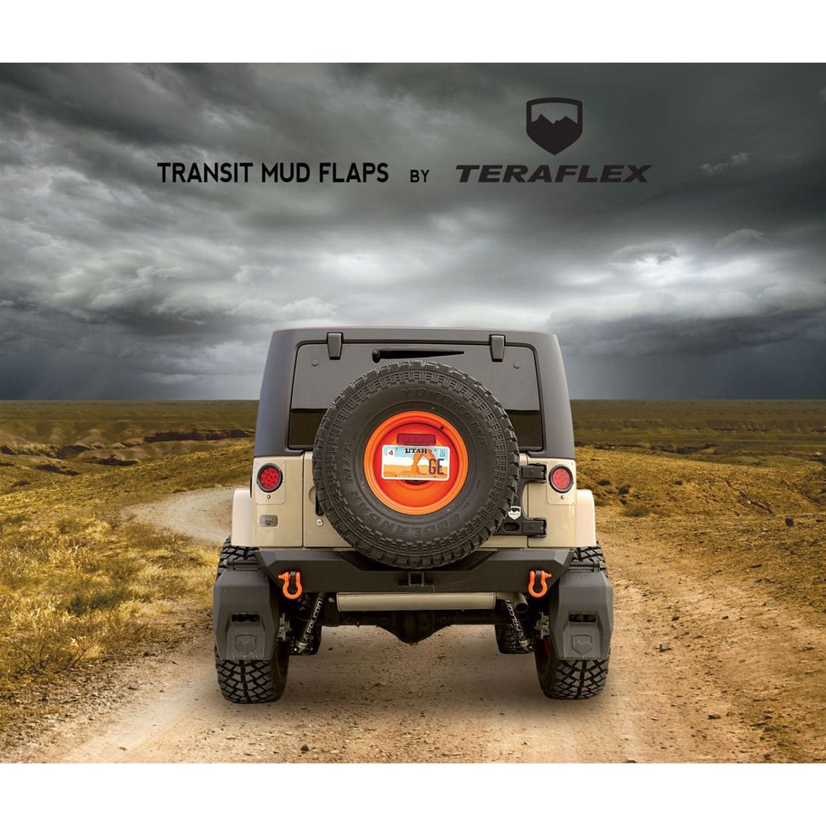 TeraFlex Transit Mud-Splash Flap Kit for 07-18 Jeep Wrangler JK 2 - 4 Door Models