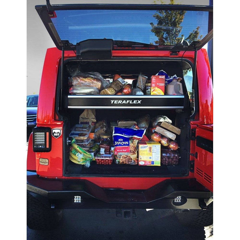 TeraFlex Rear Utility Cargo Rack for Jeep Wrangler JKU (4 Door Models)