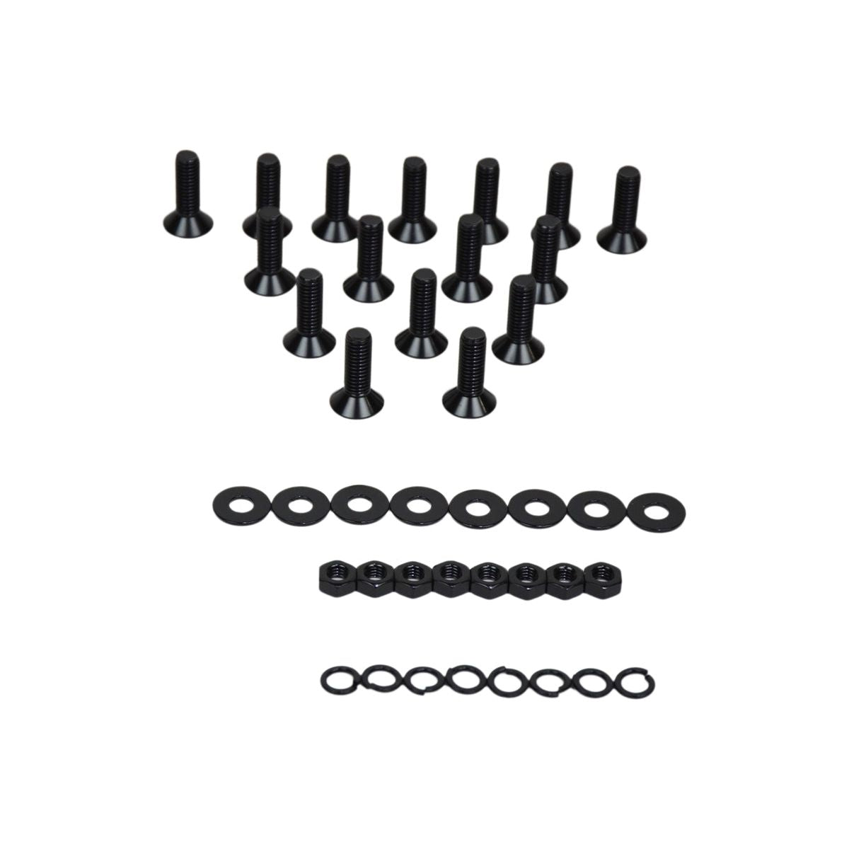 Kentrol Door Hinge Set (8 Pieces) Black Powder Coated Stainless for 2007-2018 JKU 50576