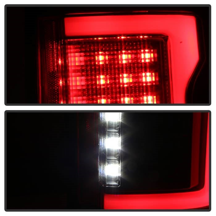Spyder Automotive Black Fiber Optic LED Tail Lights (Ford F150 2015-2018)