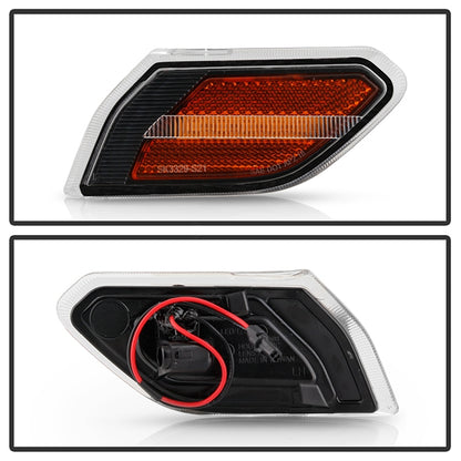 Spyder Auto Side Marker Lights - Black for 2018-C JL 5087836