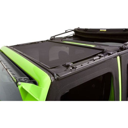 Bestop Soft Top Retractable Sunshade for 07-18 Jeep Wrangler JK 2 and 4 Door Models (Black)