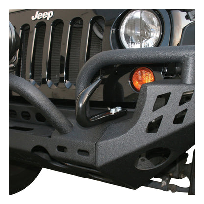 Aries Automotive (Gloss Black) Modular Bumper Tow Hook for 07-18 Jeep Wrangler JK 2 and 4 Door Models