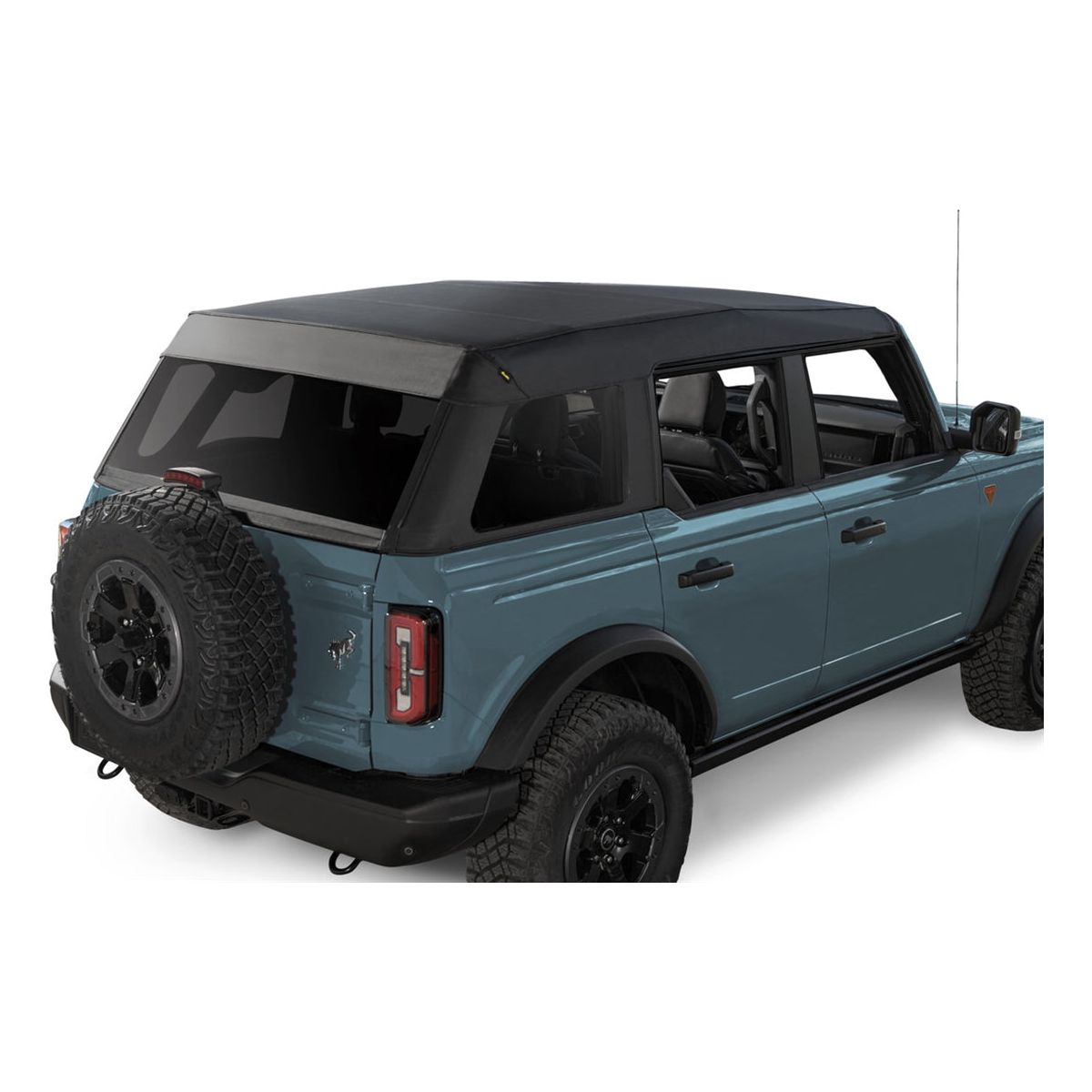 Bestop Bronco Trektop Soft Top (Black Twill) for Ford Bronco 4 Door Models - Exc. Raptor