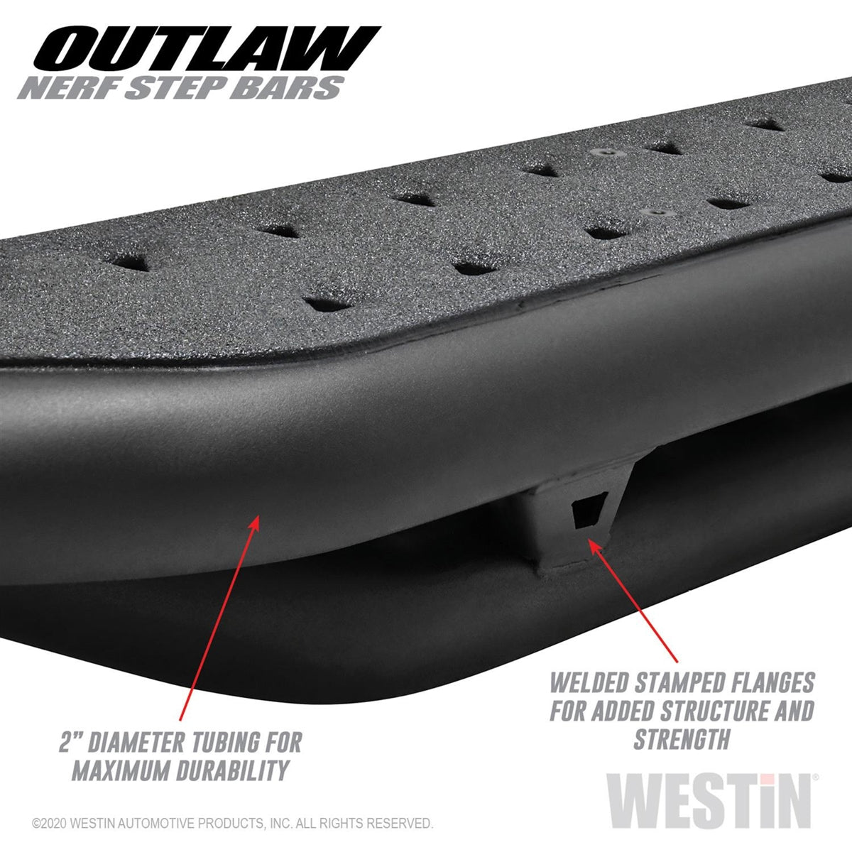 Westin Outlaw Nerf Step Bars (Black) for 2020-C Gladiator JT 58-54165