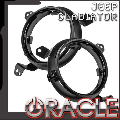 ORACLE Lighting Adjustable 7" Headlight Brackets (Pair) for 2018-C JL & Gladiator JT