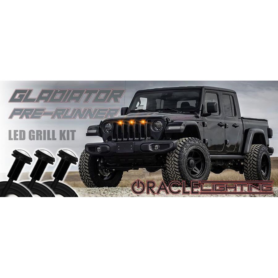 ORACLE Lighting Pre-Runner Style LED Grill Light Kit for Jeep Wrangler JL / Gladiator JT (Select color)