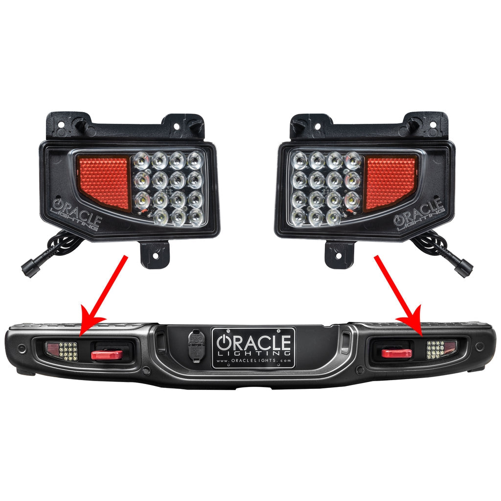 ORACLE Lighting Rear Bumper LED Reverse Lights (with PNP harness)  for 2020-C Jeep Gladiator JT 5881-504