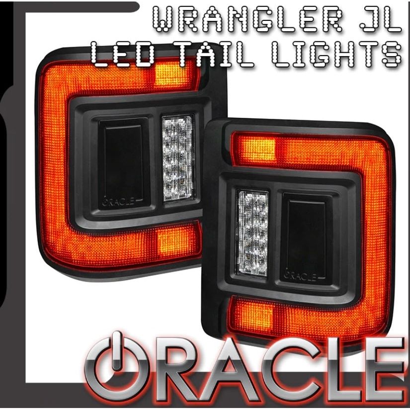 ORACLE Lighting Flush Mount LED Tail Lights for 2018-C Jeep Wrangler JL