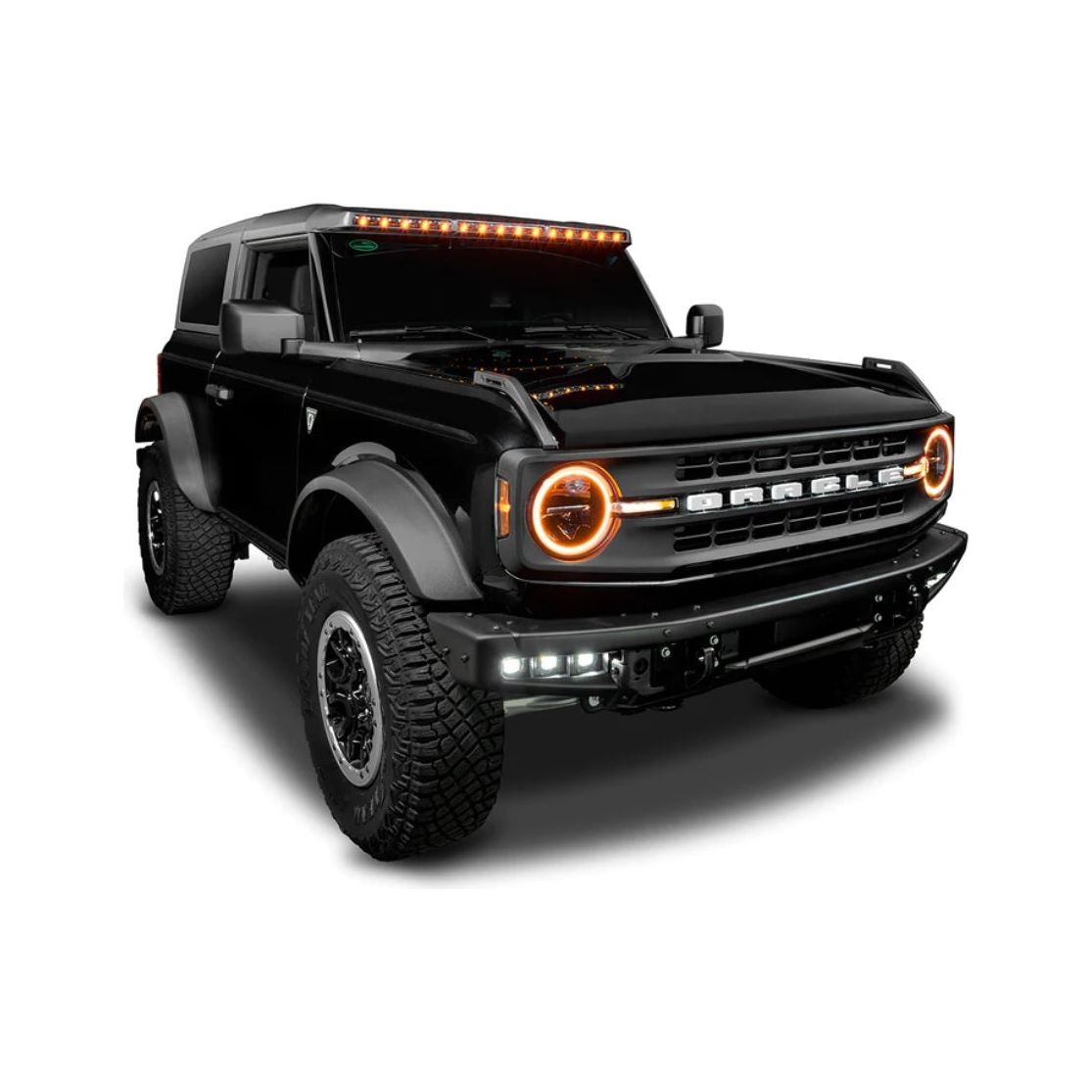 ORACLE Lighting Integrated Windshield Roof LED Light Bar System (Black) for 2021-C Ford Bronco