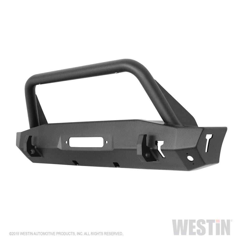 Westin WJ2 Stubby Front Bumper with Bull Bar for 2007-2018 JK