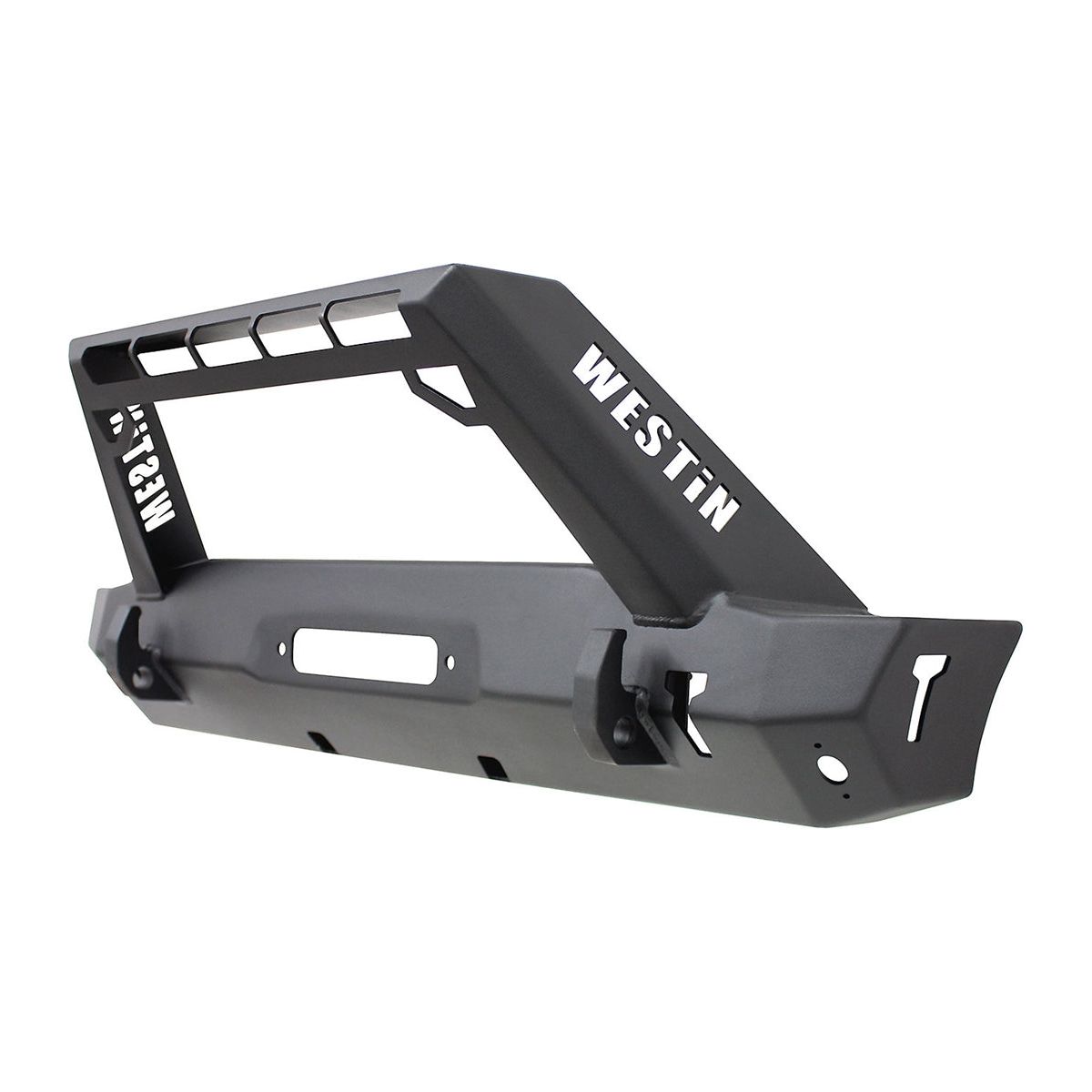 Westin WJ2 Stubby Front Bumper with LED Light Bar Mount JL GTA