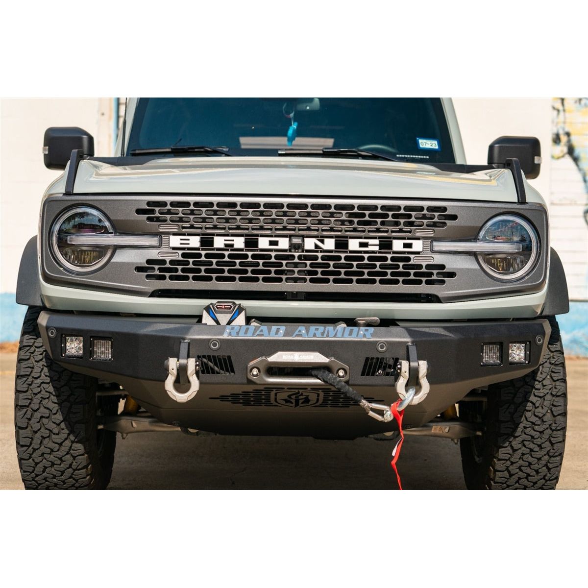 Road Armor Stealth Base Front - Recessed Winch for 2021-C Ford Bronco 6213F10B