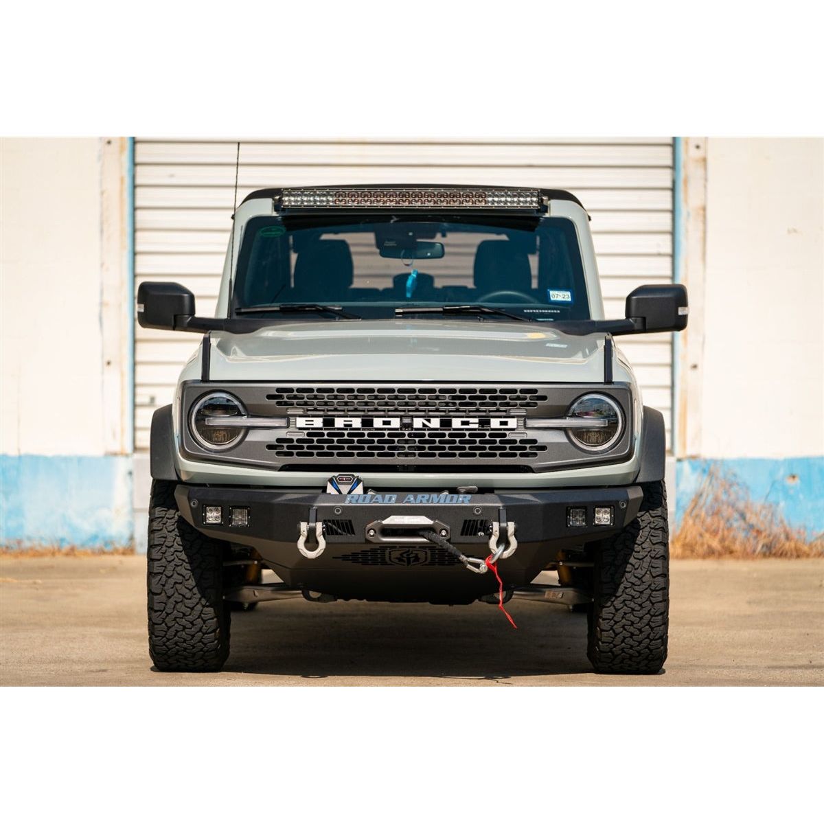 Road Armor Stealth Base Front - Recessed Winch for 2021-C Ford Bronco