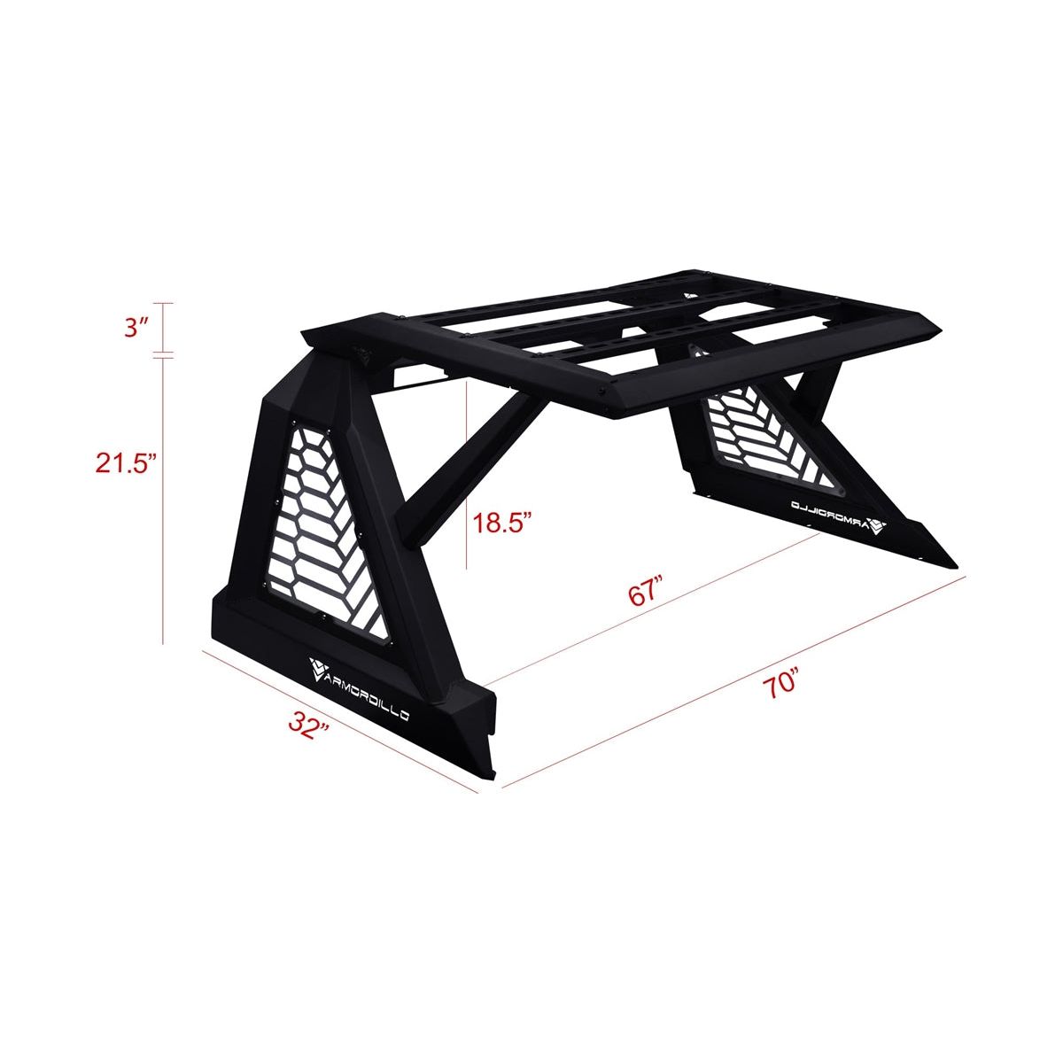 Armordillo CR-X Chase Rack Fits Full Size Trucks (Excludes all DODGE RAMS, F250-350-450-550)