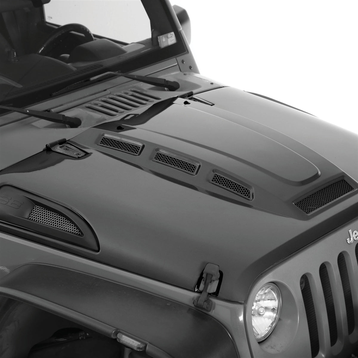 Smittybilt H.E.M.I. Vented Hood Heat Extracting for 07-18 Jeep Wrangler JK  2 - 4 Door Models