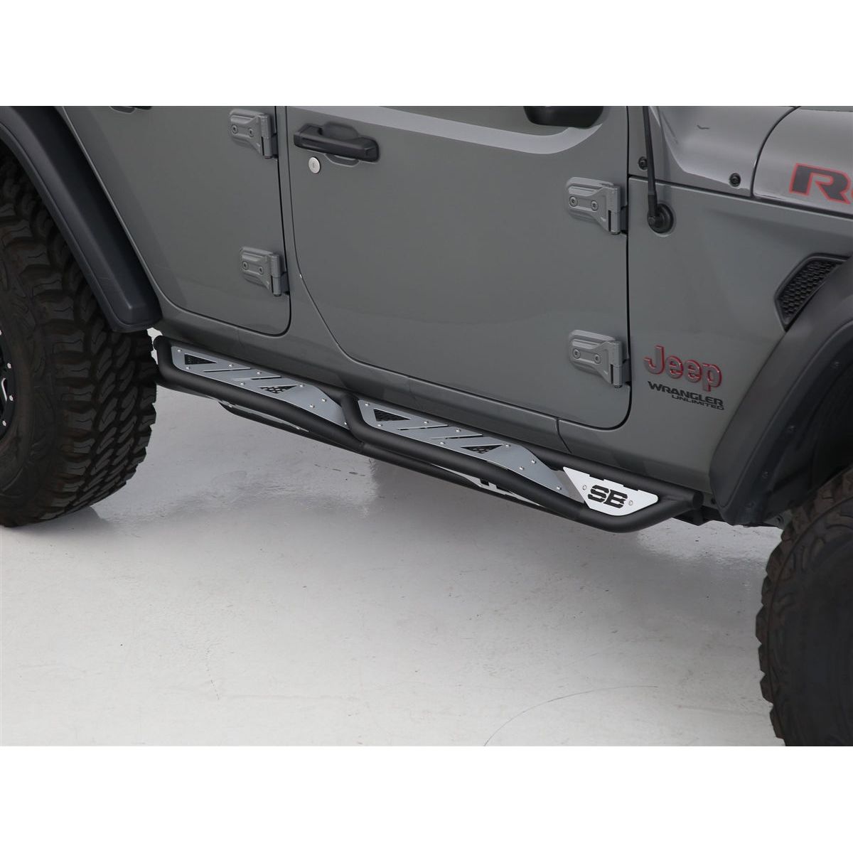 Smittybilt Apollo Rock Sliders with Steps for 07-18 Jeep Wrangler JK 4 Door Models 76734