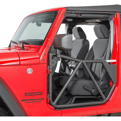 SmittyBilt SRC GEN2 Front Tubular Doors For 2007-18 Jeep Wrangler JK 2 Door & Unlimited 4 Door Models