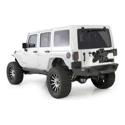 SmittyBilt XRC Armor Rear Bumper with Hitch for 07-18 Jeep Wrangler JK 2 and 4 Door Models