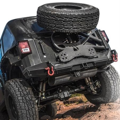 SmittyBilt Slant Back Tire Mount for 2007-18 Jeep Wrangler JK 2 - 4 Door Models