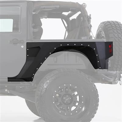 Smittybilt XRC Armor Rear Corner Guards Pair For 2007+ Jeep Wrangler JK 2 Door 76881