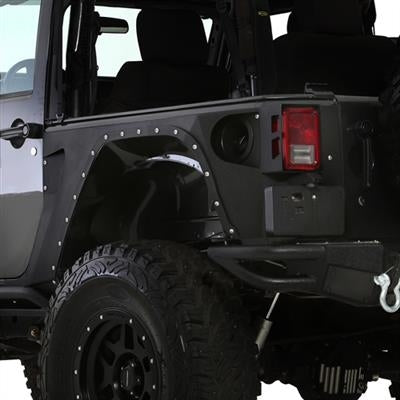 Smittybilt XRC Armor Rear Corner Guards Pair For 2007+ Jeep Wrangler JK 2 Door 76881