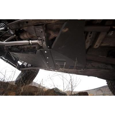 SmittyBilt XRC Transmission Skid Plate in Black for 2007-18 Jeep Wrangler JK 2 and 4 Doors & Unlimited Models 76922