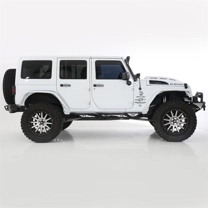 Smittybilt Apollo Rock Sliders with Steps for 2018-C Jeep Wrangler JL 2 Door Models 77733