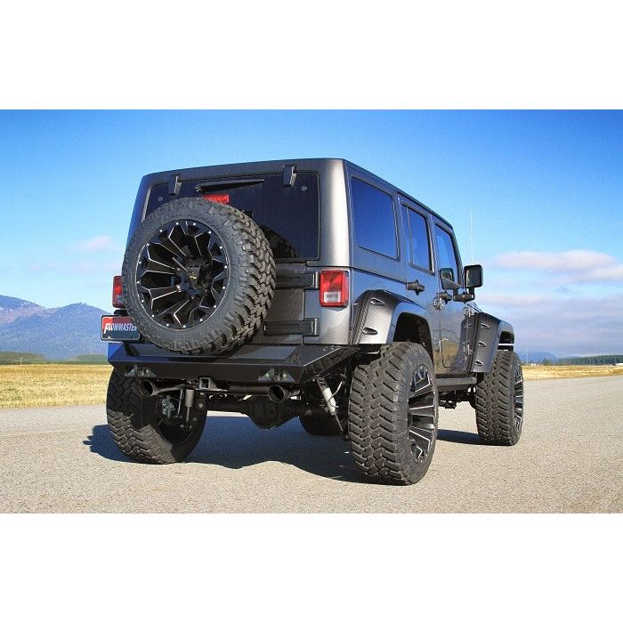 Flowmaster Outlaw Axle-Back Exhaust With Black Tips For 2012-18 Jeep Wrangler JK 2 and 4 Door Unlimited Models
