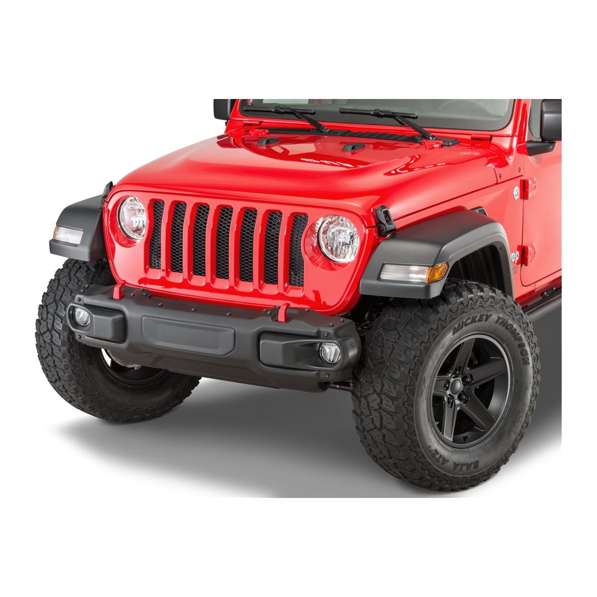 Mopar Stubby Rubicon Steel Front Bumper for 18-C Jeep Wrangler JL & Gladiator JT 82215120AE