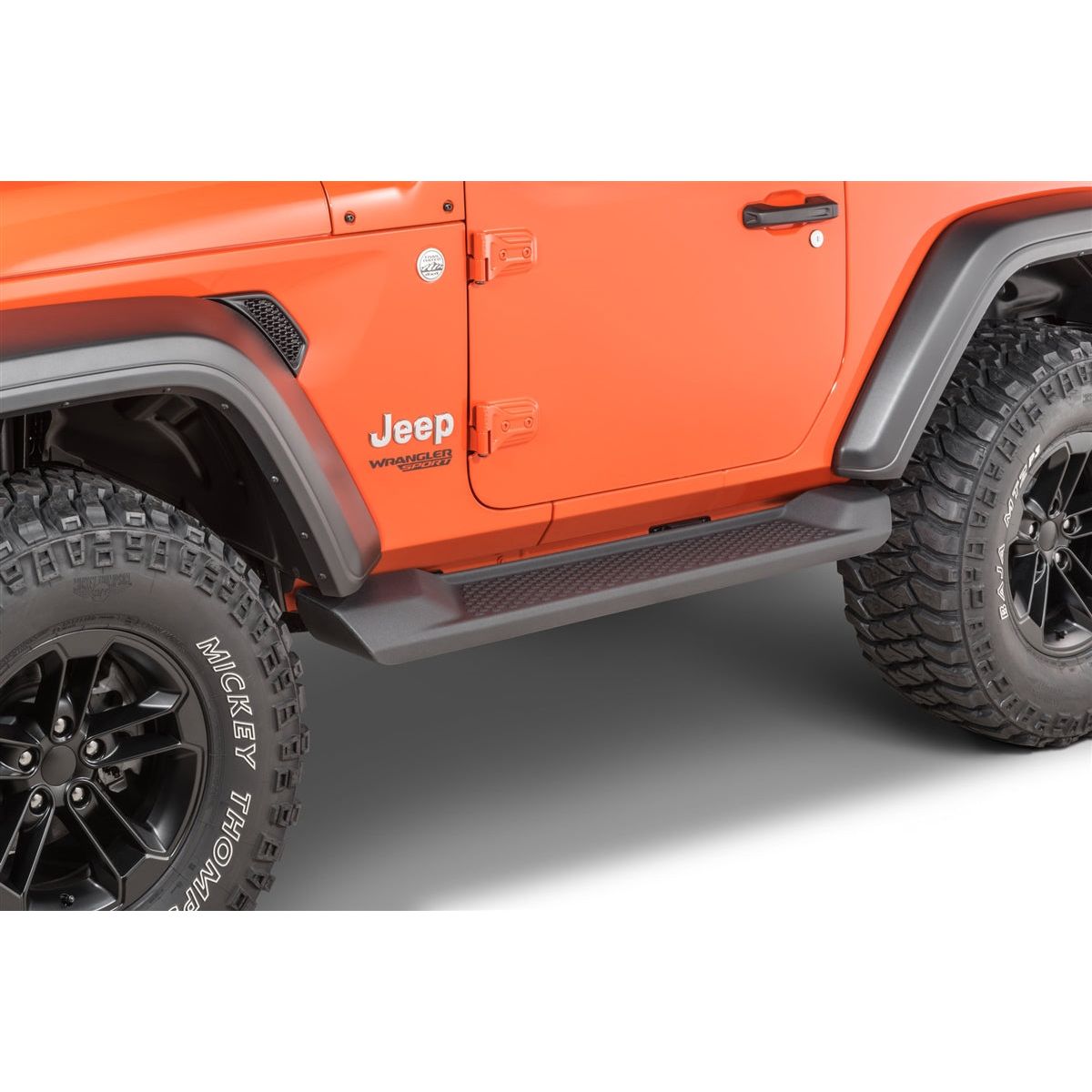 Mopar Production Style Side Steps for 18-C Jeep Wrangler JL 2 Door 82215145AB