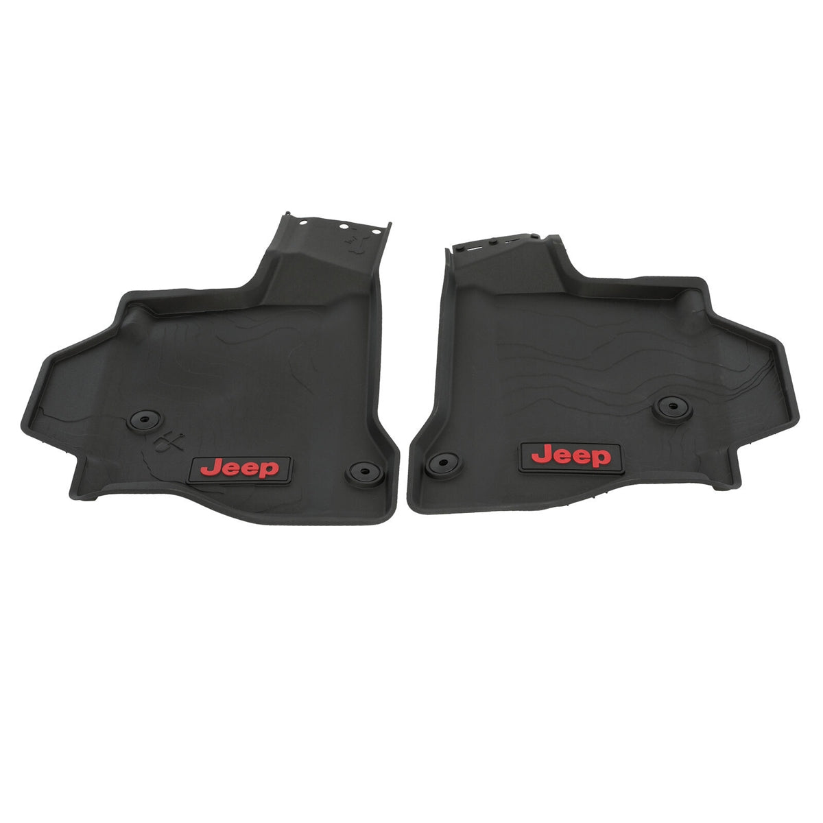 Mopar All Weather Floor Liners with Red Logo for 2020-C Jeep Gladiator JT 82216629AA