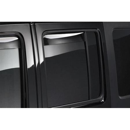 WeatherTech Front and Rear Window Deflector Set (Dark Tint) for JKU 82443