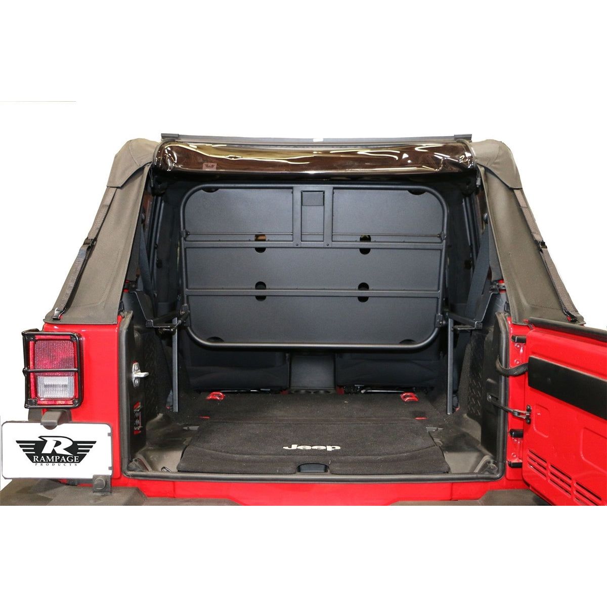 Rampage Rear Interior Sport Rack for 07-8 Jeep Wrangler JK 2 Doors Models