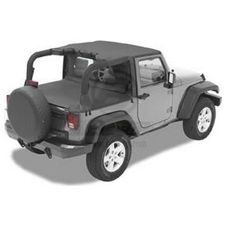 Bestop Duster Deck Cover - Black (07-18 Wrangler JK 2 Door) 90033-35