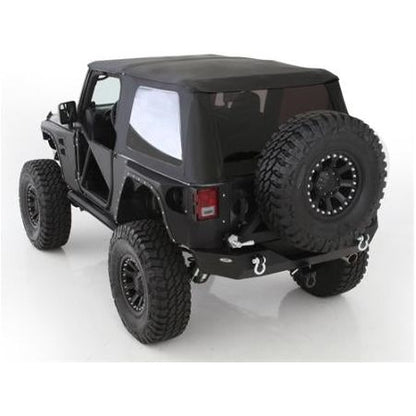 Smittybilt Bowless Combo Top With Tinted Windows (Black Diamond) for 2007-2018 Jeep Wrangler JK 2 Door Models 9073235