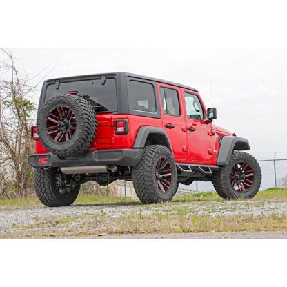 Rough Country Jeep Contoured Drop Steps (18-C Wrangler JL Unlimited 4-Door) RCS90769A