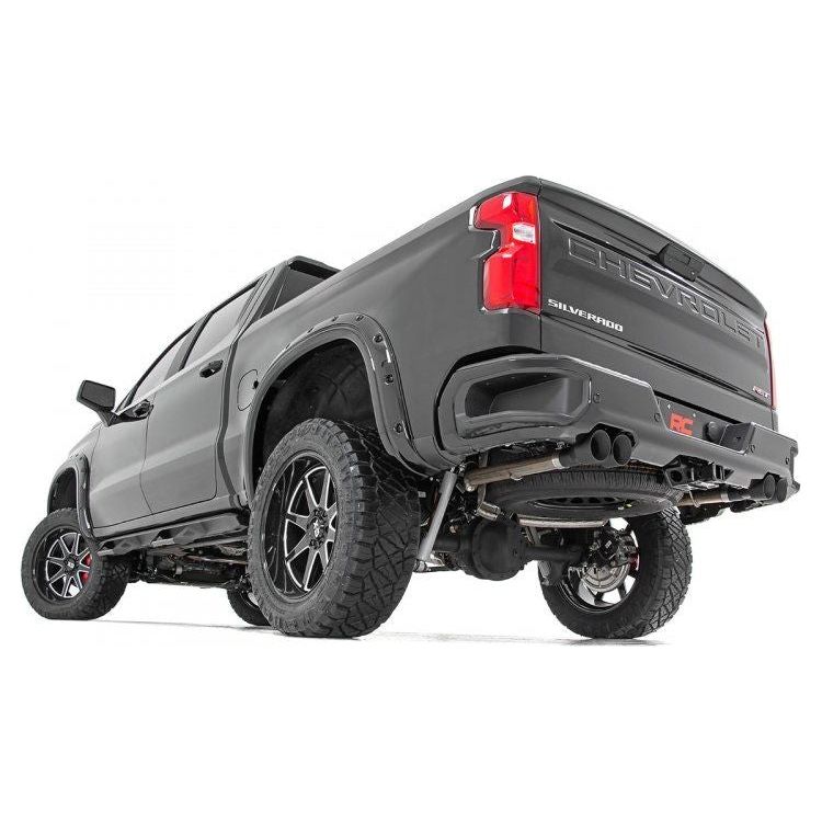 Rough Country Cat-Back Exhaust System with Black Tips (19-20 Silverado 5.3 L)