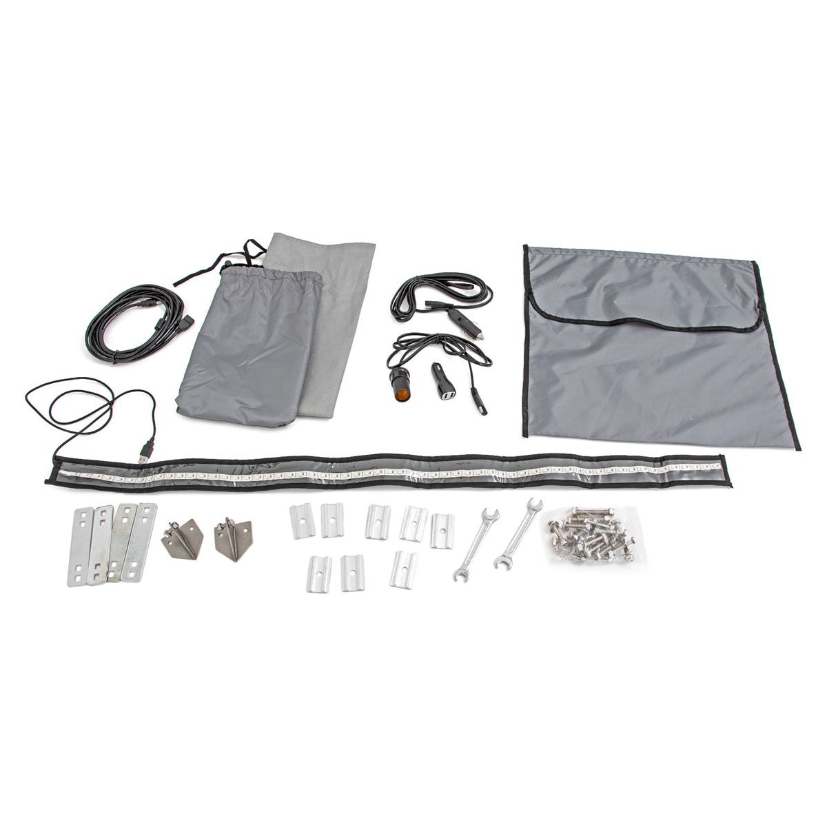 Rough Country Roof Top Tent - Rack Mount - 12 Volt Accessory & LED Light Kit RCS99050