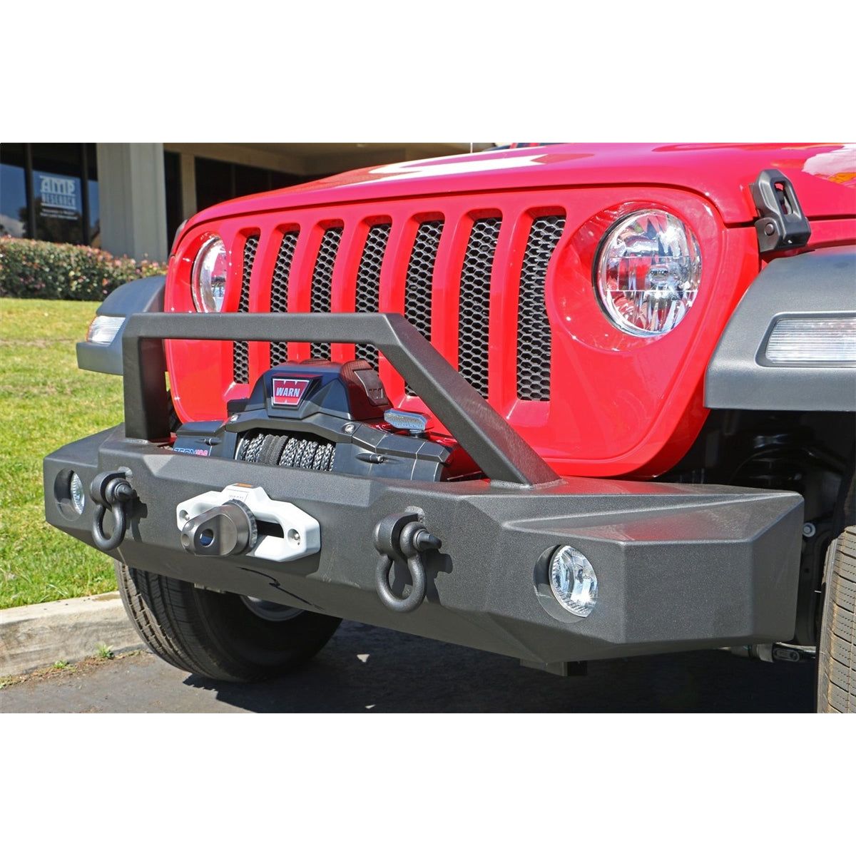Rampage Products TrailGuard Front Bumper for 2018-C JL - Jeep Gladiator JT (Black)